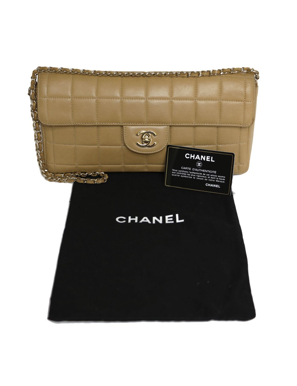 CHANEL Baguette gold bag