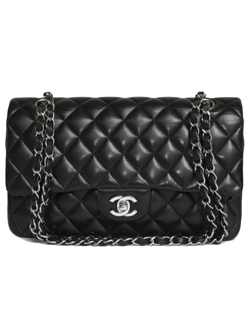 sac Timeless CHANEL cuir d'agneau lisse matelassé 