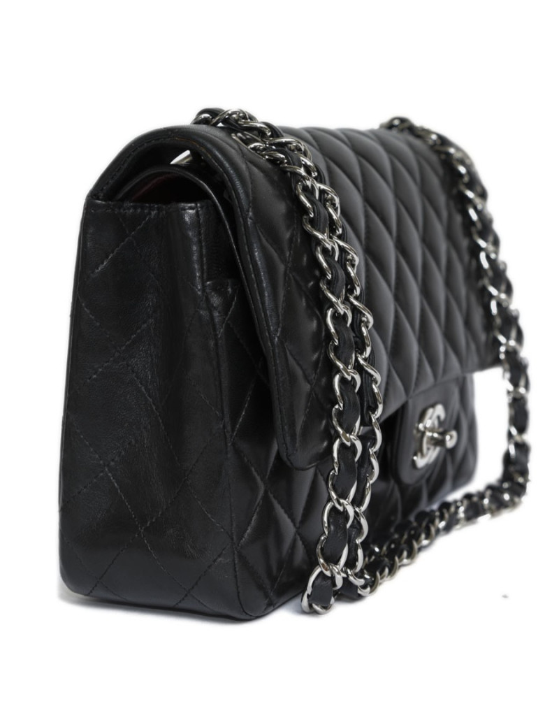 sac Timeless CHANEL cuir d'agneau lisse matelassé 