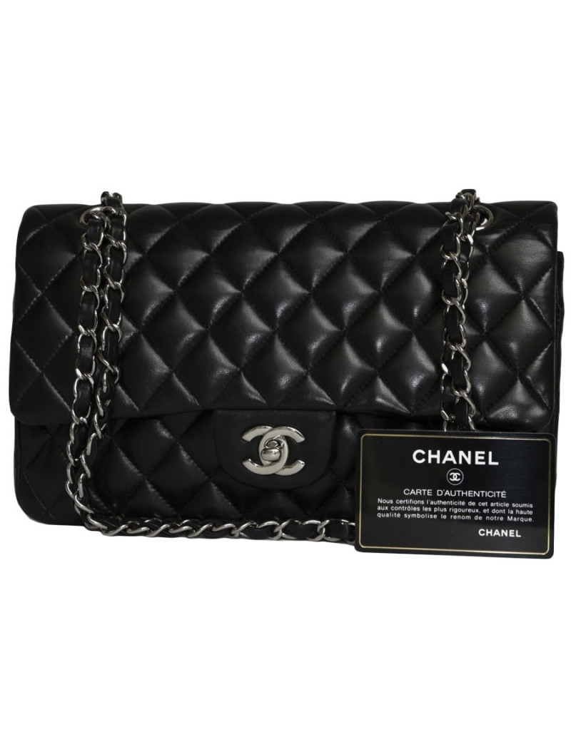 sac Timeless CHANEL cuir d'agneau lisse matelassé 