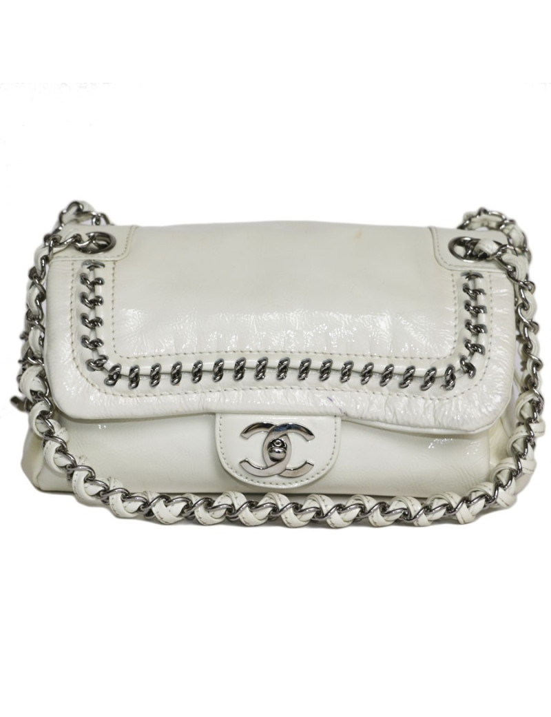 Sac CHANEL cuir vieilli bicolore