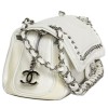 Two-tone CHANEL distressed leather bag