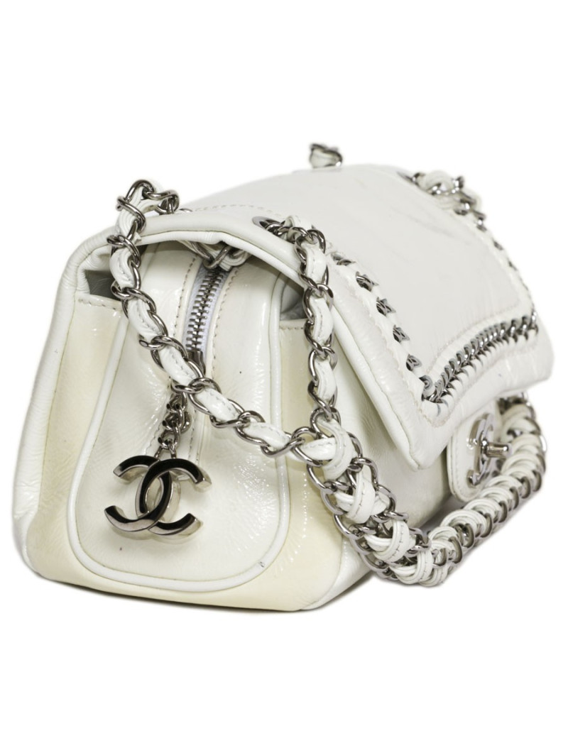Sac CHANEL cuir vieilli bicolore