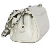 Two-tone CHANEL distressed leather bag