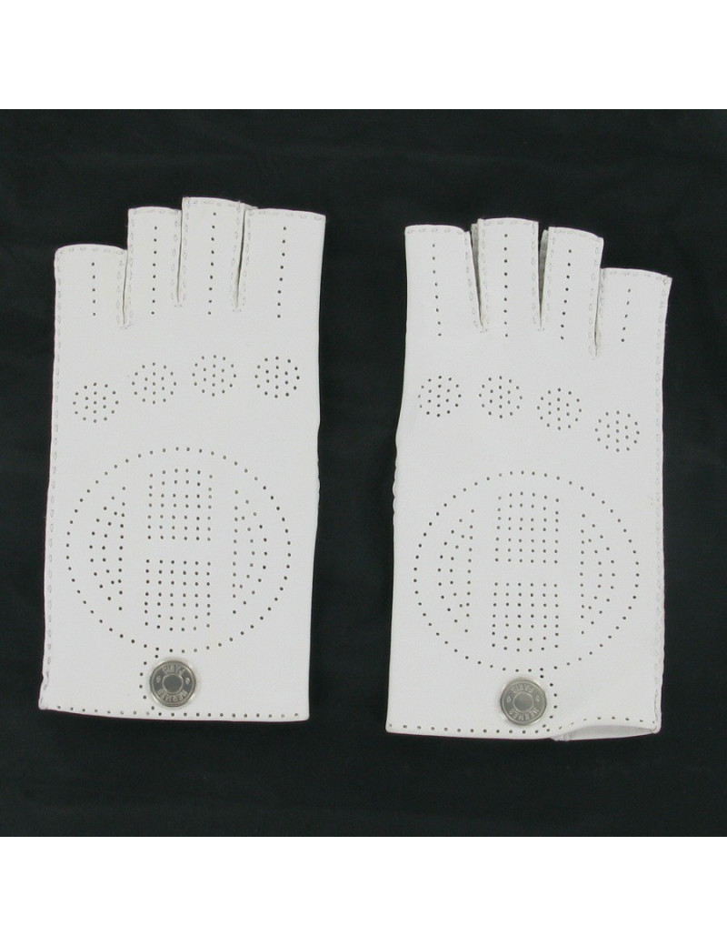 Mitaines en agneau perforé HERMES