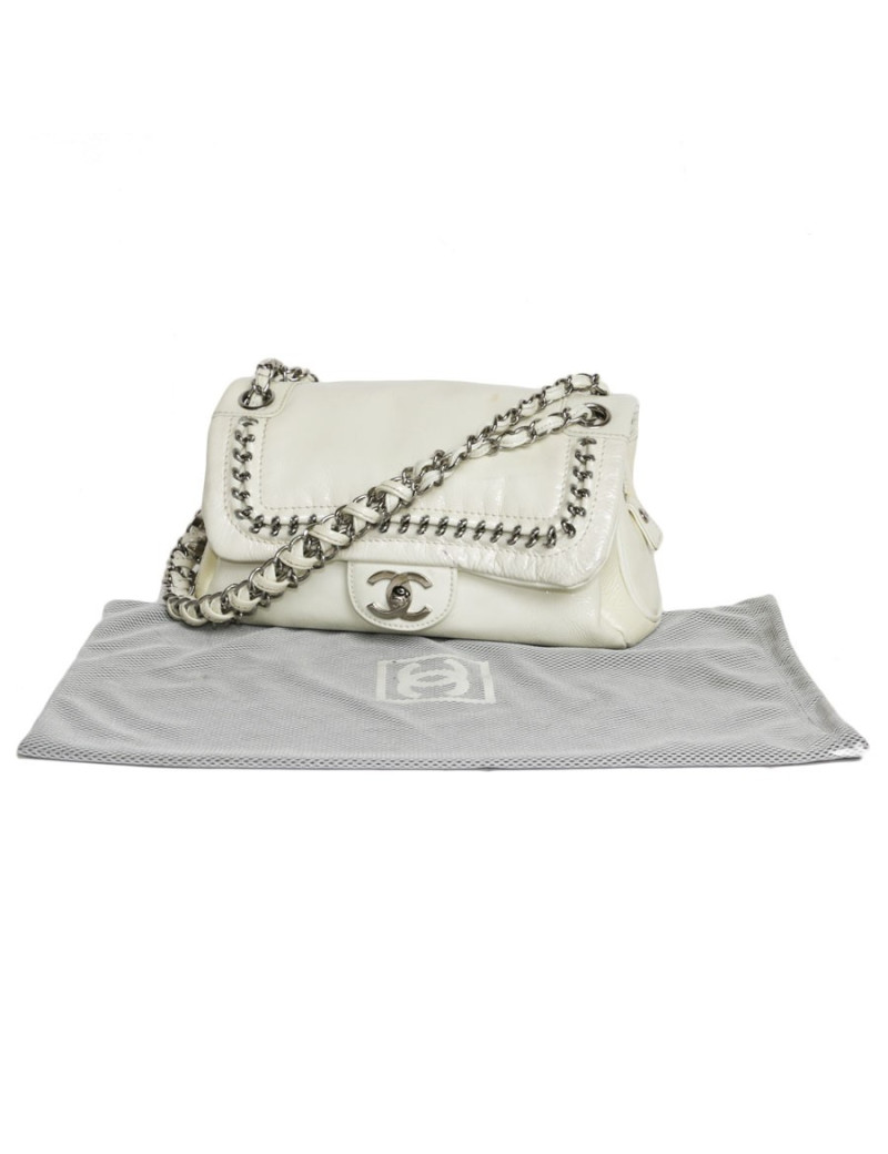 Sac CHANEL cuir vieilli bicolore