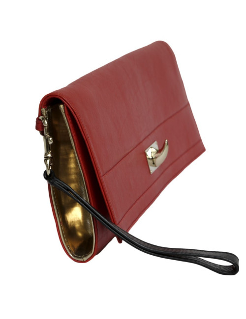 GIVENCHY red leather pouch