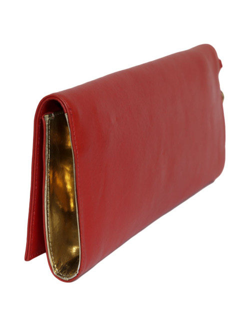 GIVENCHY red leather pouch
