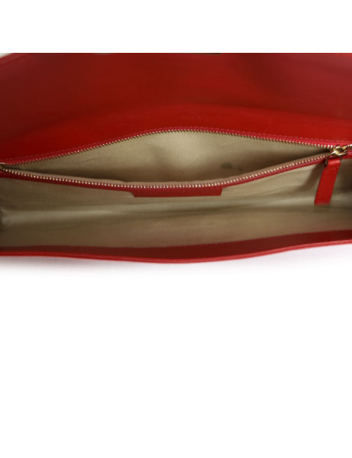 GIVENCHY red leather pouch