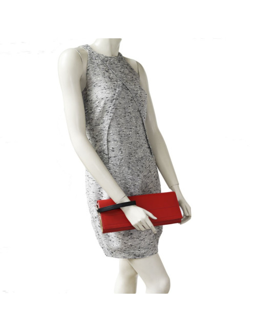 GIVENCHY red leather pouch