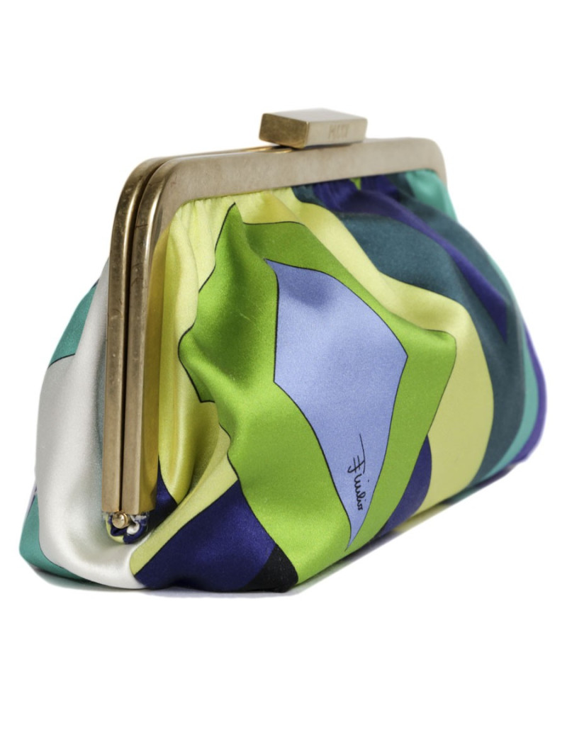 Pochette PUCCI motifs géométriques multicolores
