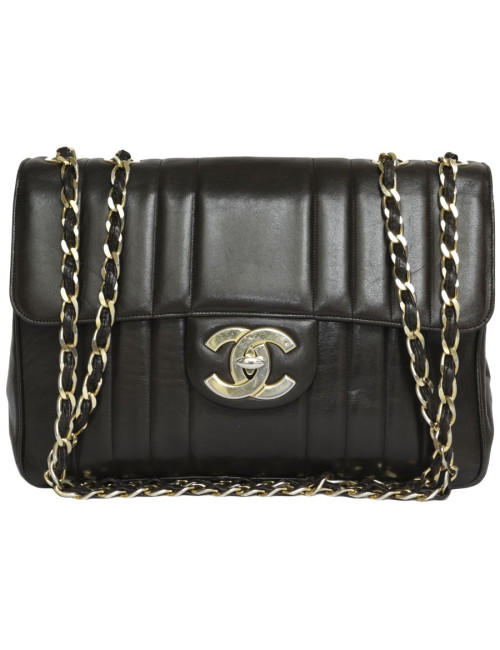 Sac maxi jumbo CHANEL Vintage marron