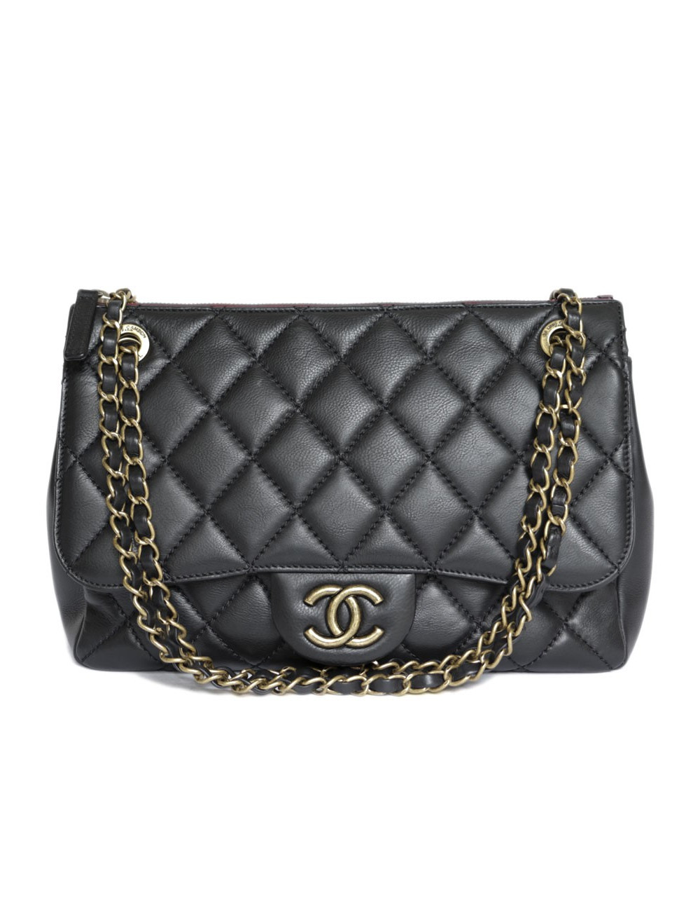 Sac CHANEL cuir matelassé noir