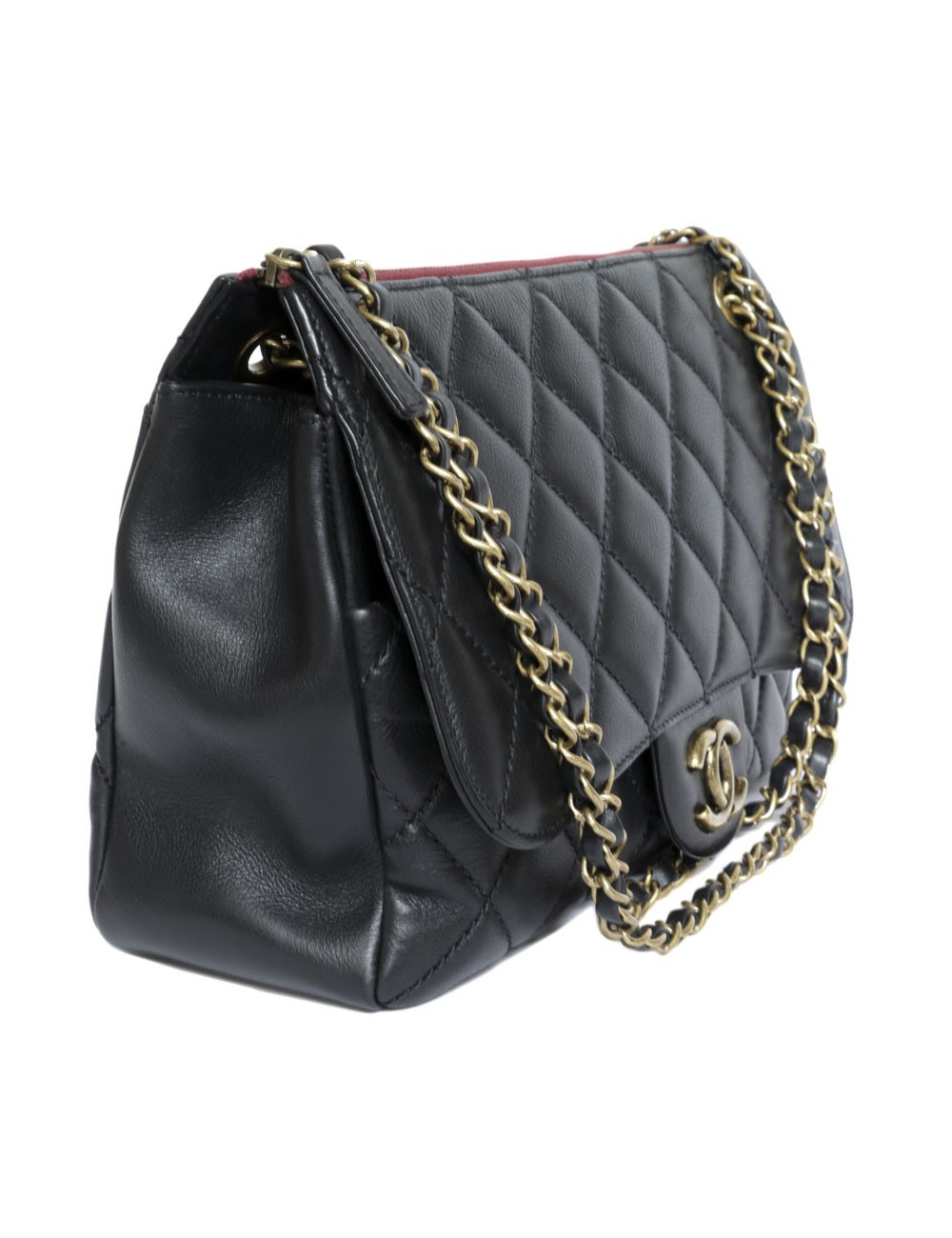 Sac CHANEL cuir matelassé noir