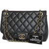 Black CHANEL quilted leather bag
