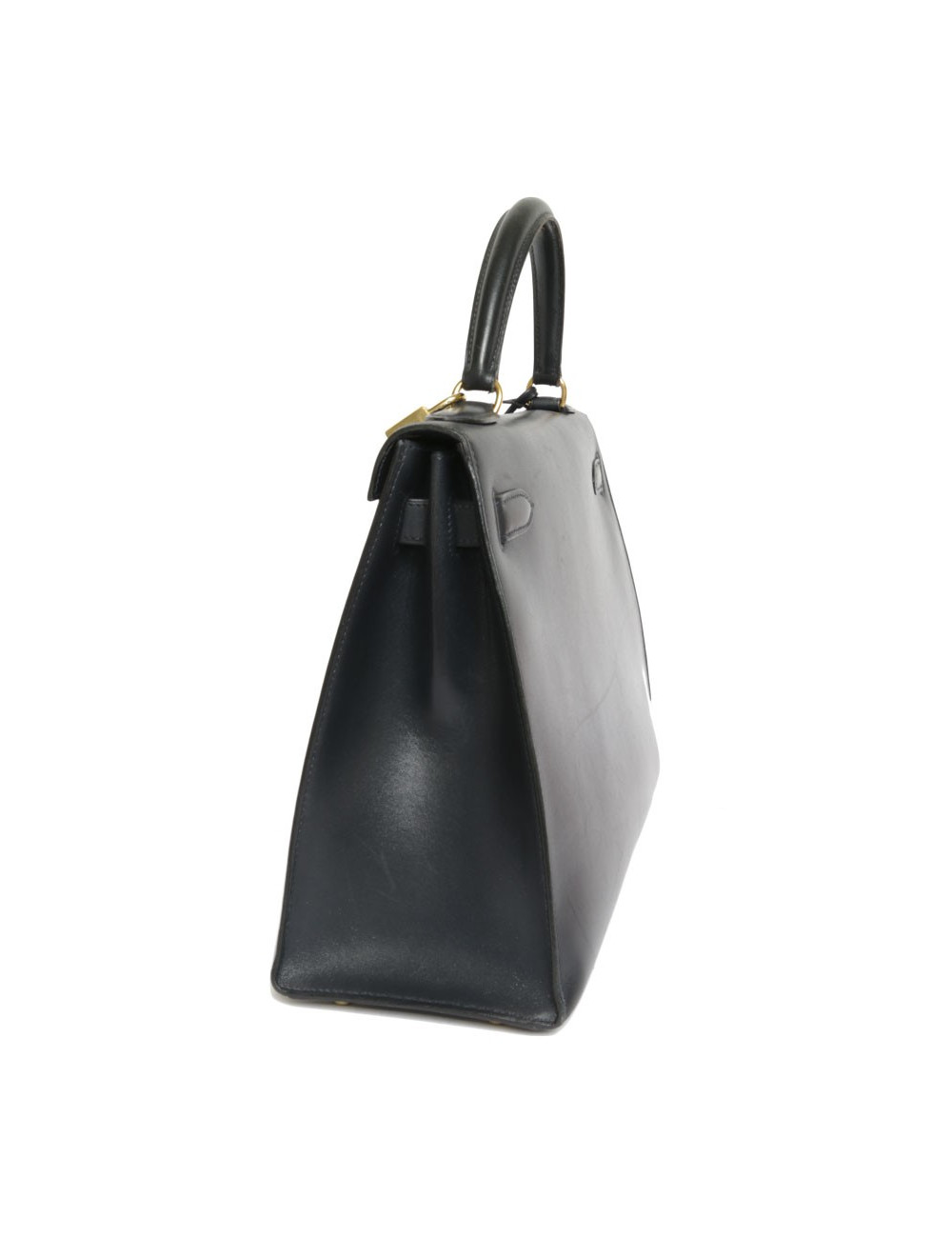 Kelly 32 HERMES leather blue box night