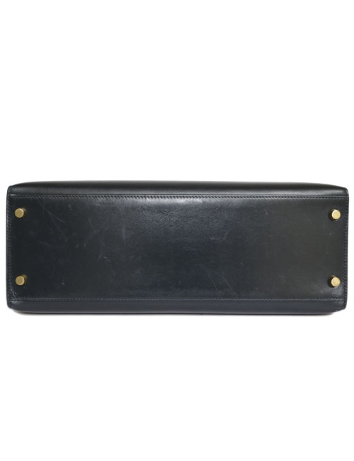 Kelly 32 HERMES leather blue box night