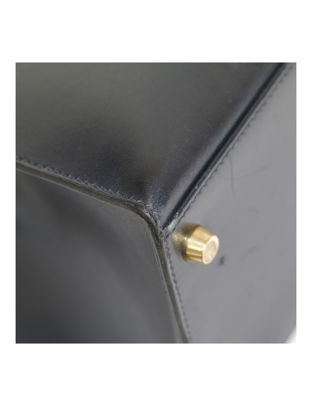 Kelly 32 HERMES leather blue box night