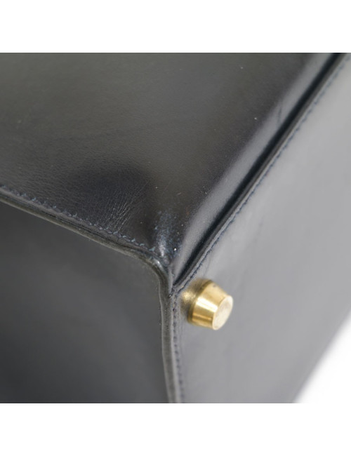 Kelly 32 HERMES leather blue box night