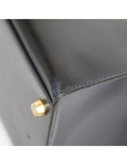 Kelly 32 HERMES leather blue box night