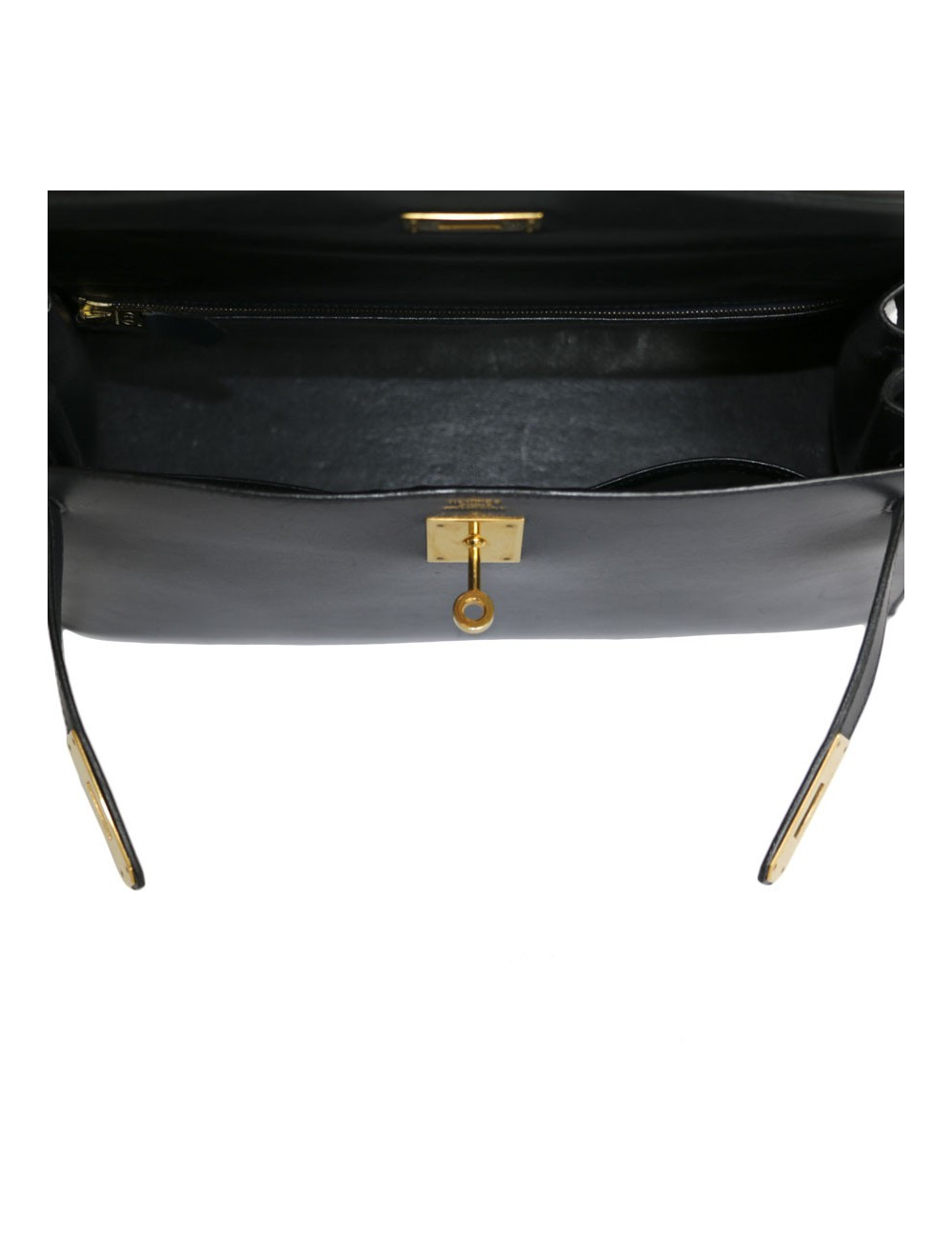 Kelly 32 HERMES leather blue box night