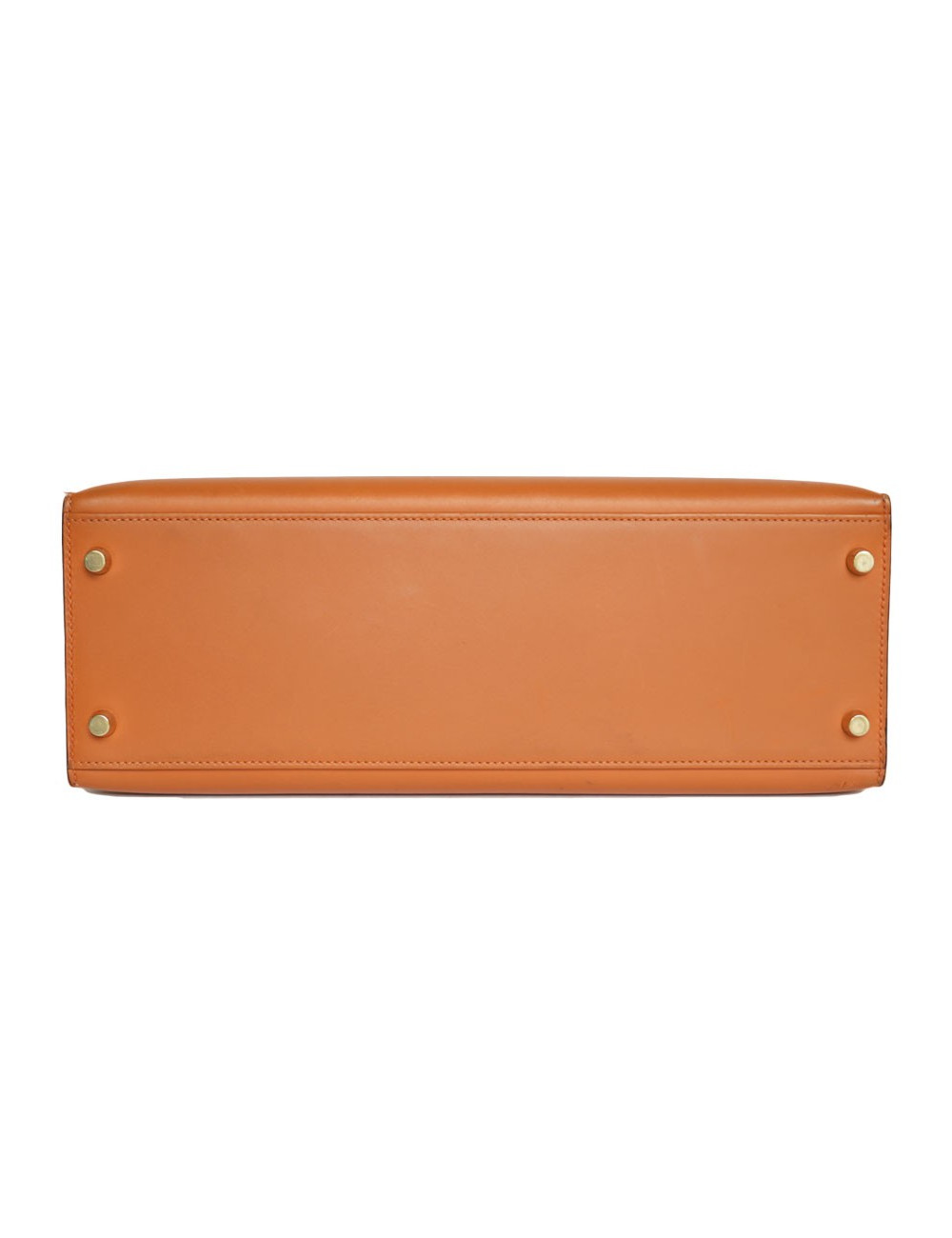 Kelly 32 HERMES cuir box orange feu