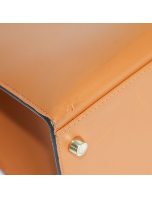 Kelly 32 HERMES leather fire orange box