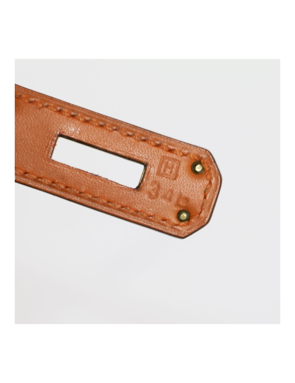 Kelly 32 HERMES cuir box orange feu