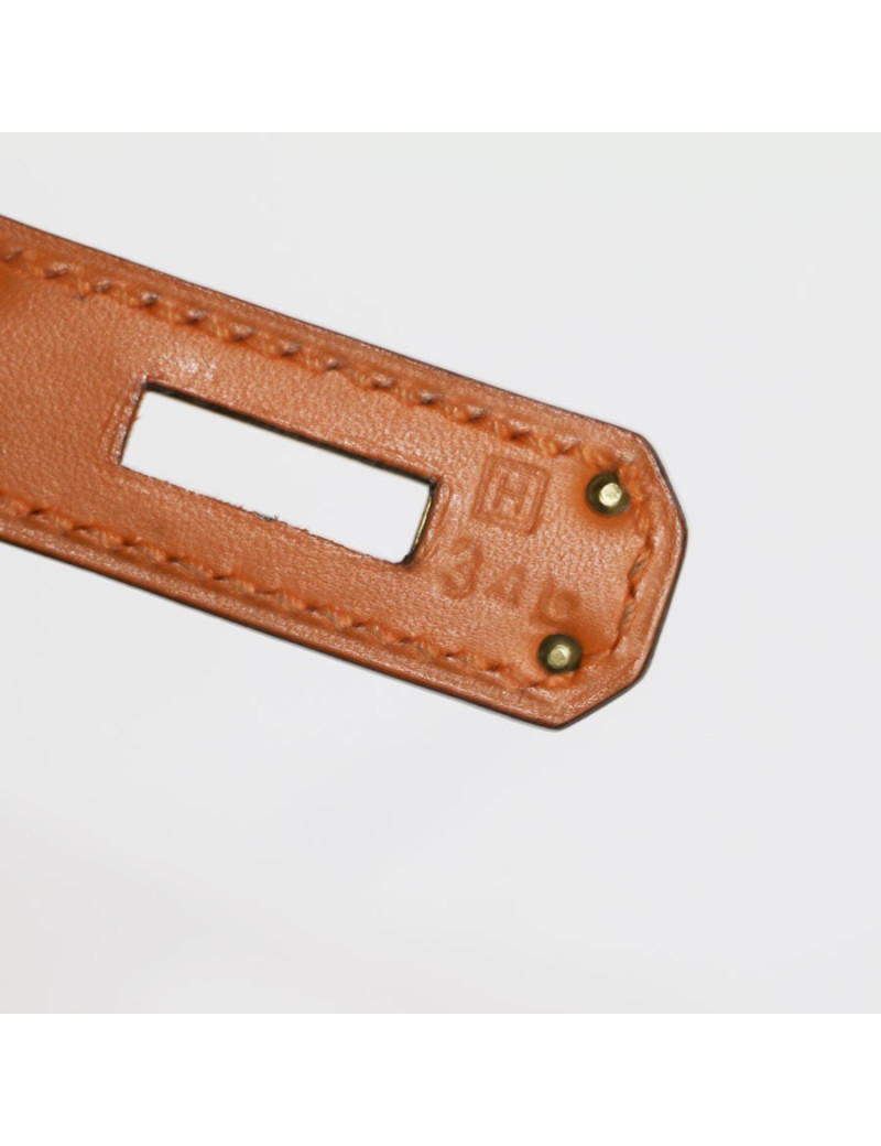 Kelly 32 HERMES leather fire orange box