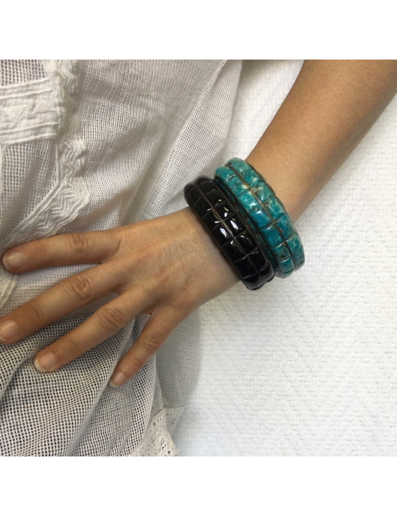 Bracelets other brands in turquoise and black stone