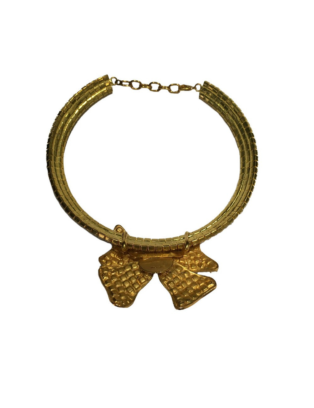 Collier Marguerite de Valois nœud strass 