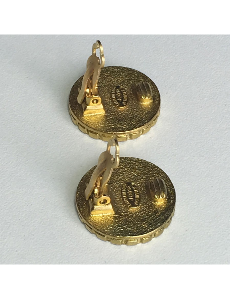 Clips CHANEL "Coco Chanel" vintage earrings