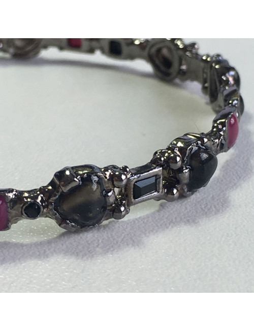 Bracelet CHANEL  fushia et noir