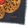 Grey blue in wool and silk CHANEL shawl