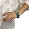 Bracelet HERMES PM en émail multicolore finition palladié