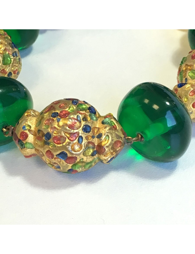 Bracelet CHRISTIAN DIOR fantaisie en plastique multicolore