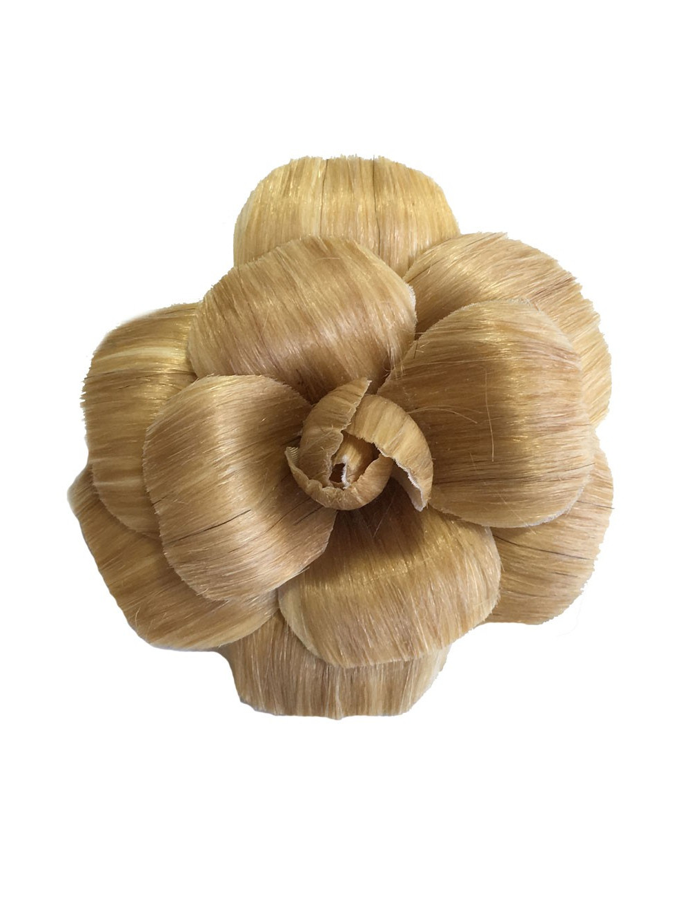 Broche CHANEL camélia blond