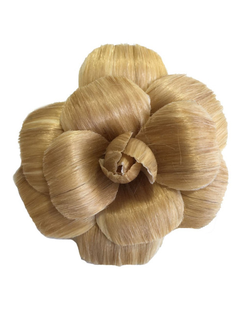 Broche CHANEL camélia blond