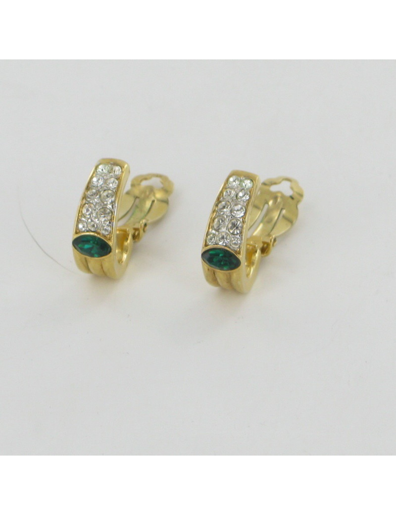 Clip d'oreilles strass DORIAN