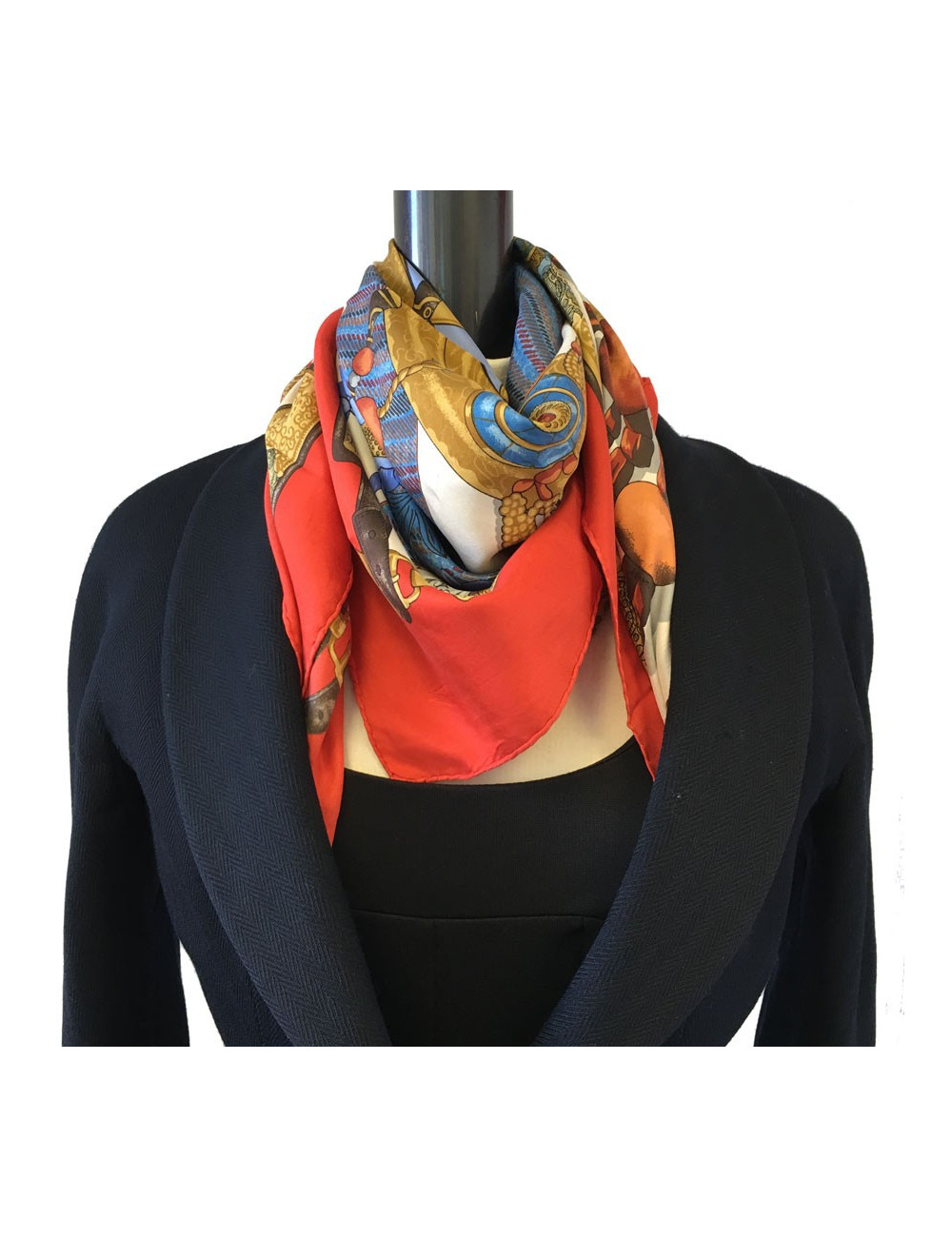 Carré HERMES  soie  Vintage