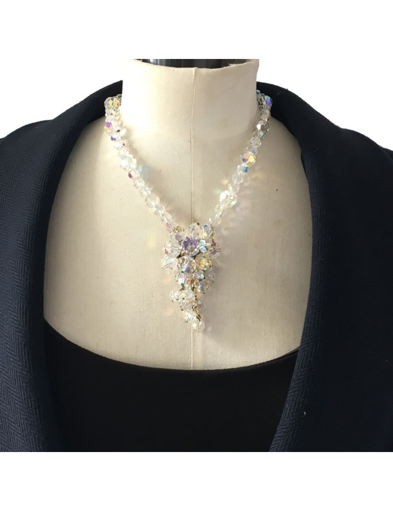 CHANEL Vintage stones fancy necklace