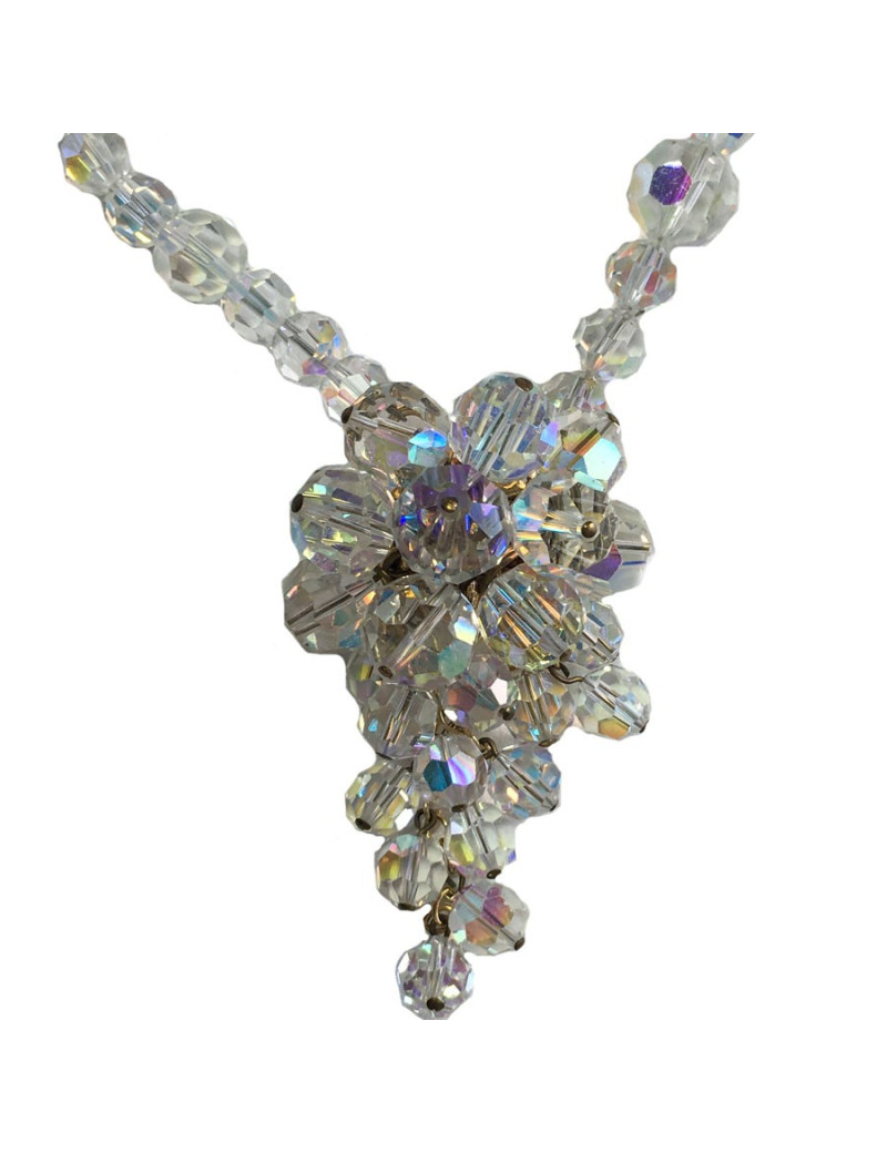 CHANEL Vintage stones fancy necklace