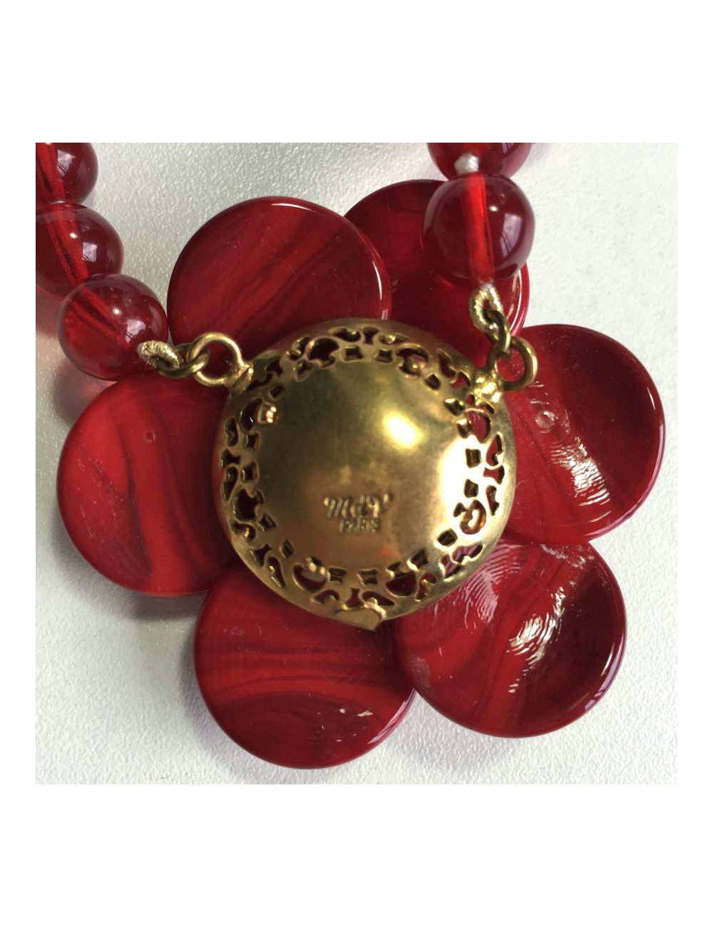 Collier MARGUERITE de VALOIS pâte de verre