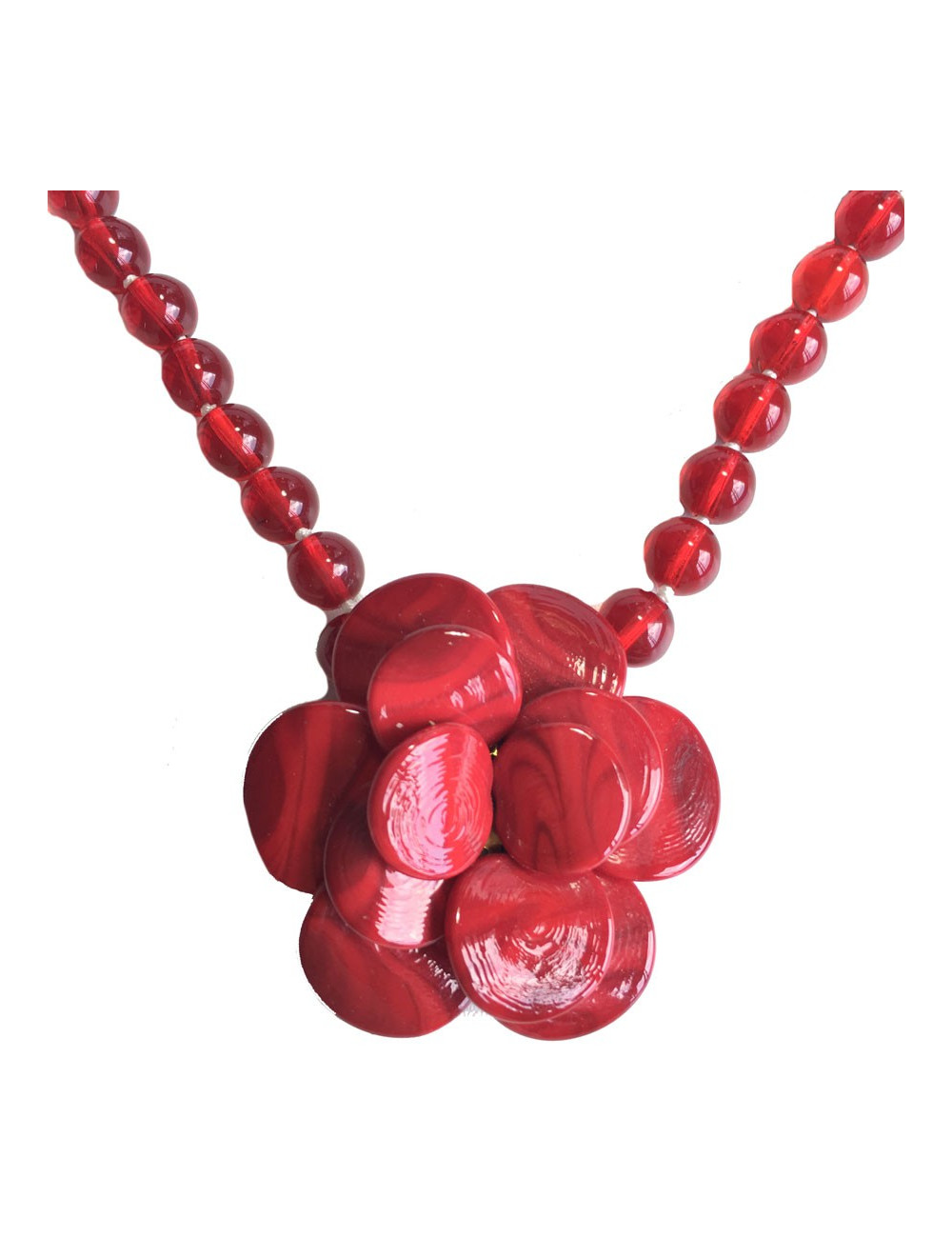 Collier MARGUERITE de VALOIS pâte de verre