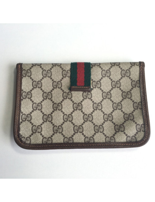 Pochette GUCCI vintage en toile monogram