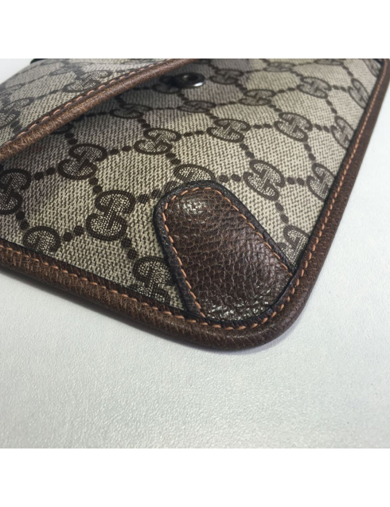 Pochette GUCCI vintage en toile monogram