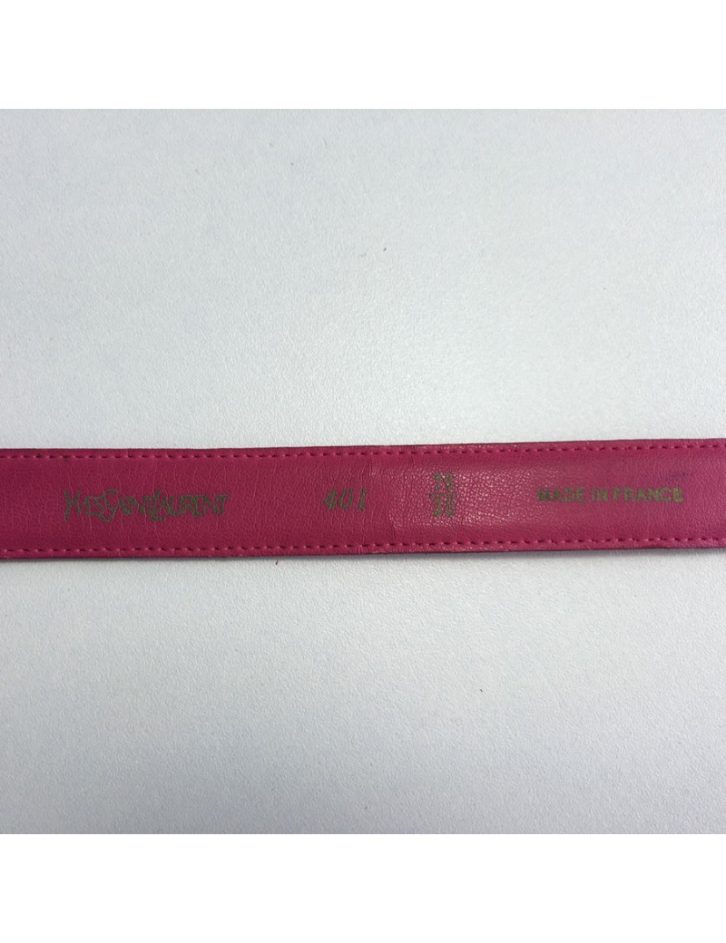 Ceinture YVES SAINT LAURENT cuir rose T75