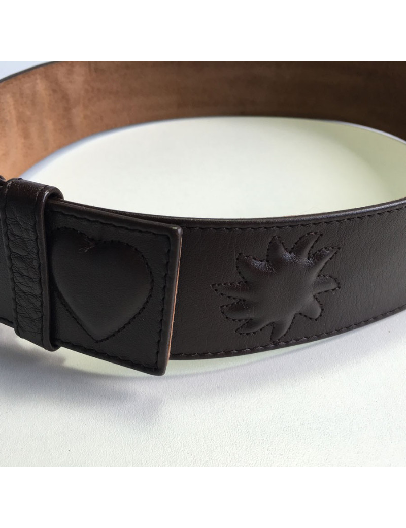 Ceinture YVES SAINT LAURENT en cuir marron T75