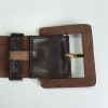 T75 brown leather belt YVES SAINT LAURENT