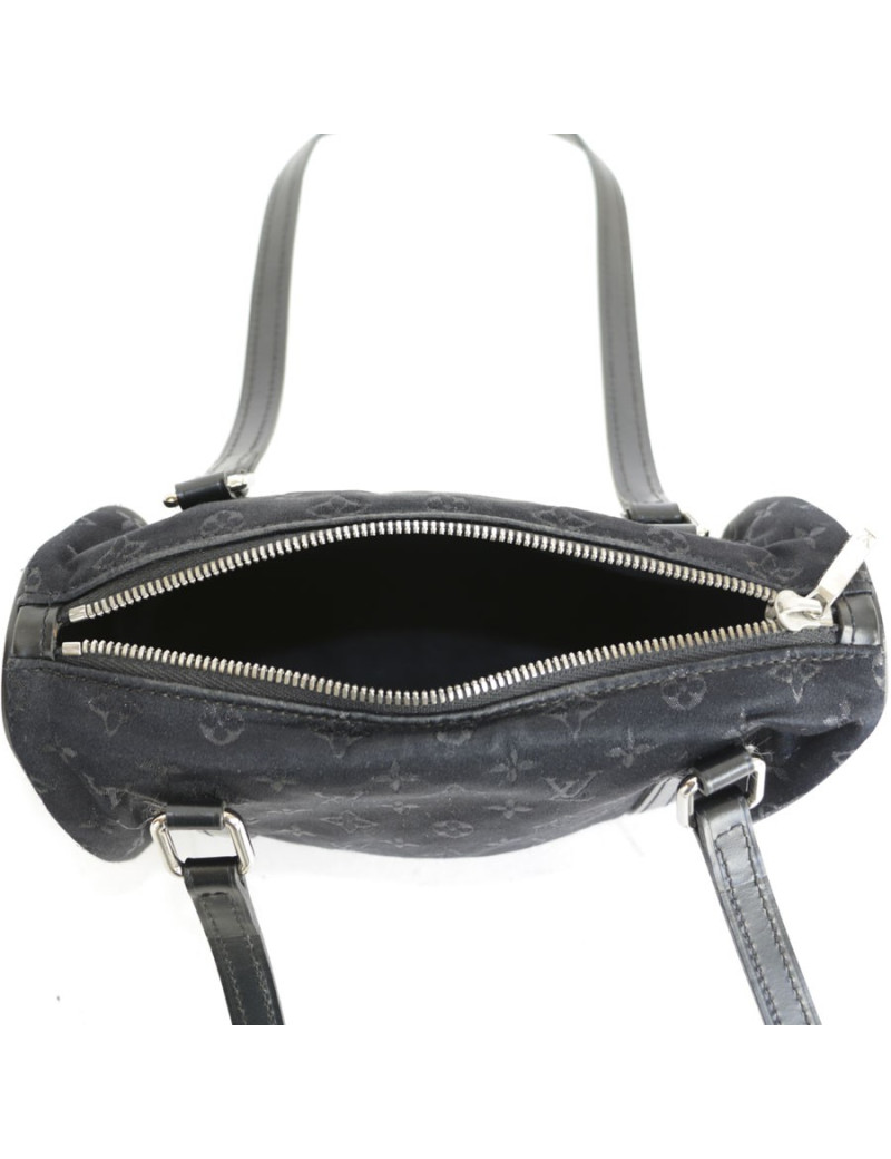 LOUIS VUITTON mini bag in black monogram satin